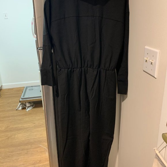 Maje 210 Black Jumpsuit Rompers Cold Shoulder - Picture 6 of 6